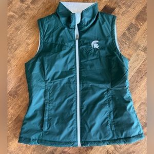 Michigan State MSU Reversible Columbia Vest size XL